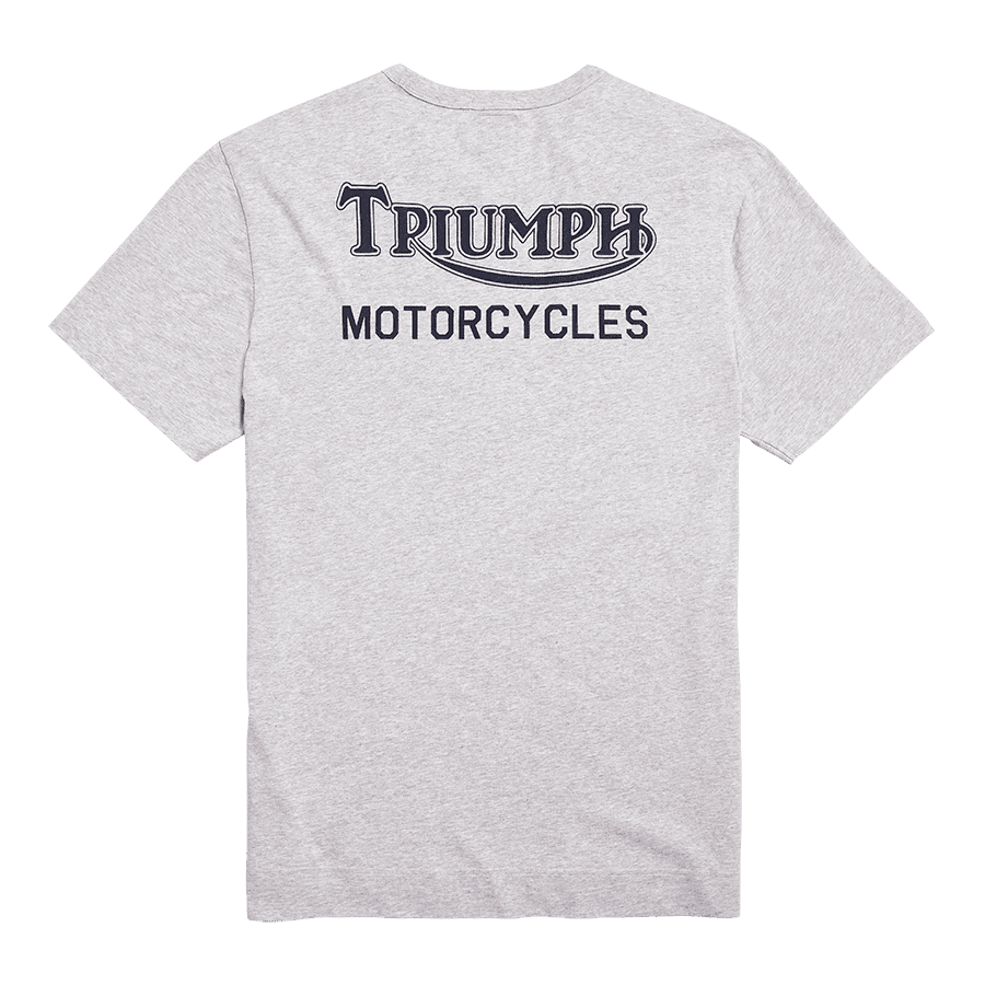 ★Primitive★Triumph T-Shirt 関税込★ Ditchling Back Logo Pocket Tee in Black Marl | Casual Clothing